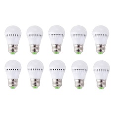 Giá bán Bộ 10 bóng đèn LED búp 5W LB05X10 (Ánh sáng vàng)