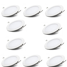 Giá bán Bộ 10 đèn Led tròn âm trần Downlight 6W (Ánh Sáng Trắng)