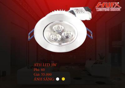 Đèn âm trần ATH led 3W