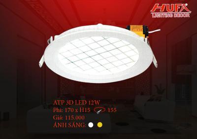 Đèn âm trần ATP 3D - 12W