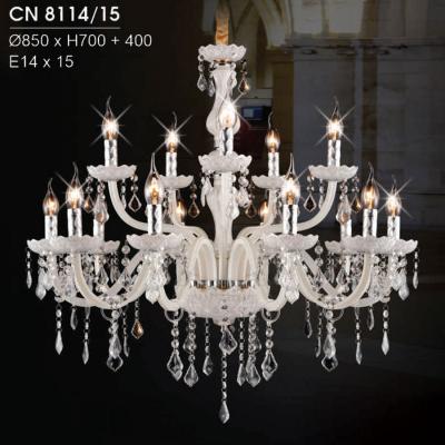 Đèn chùm đồng pha lê trang trí mẫu mới hiện đại siêu đẹp HFCN-8114/15