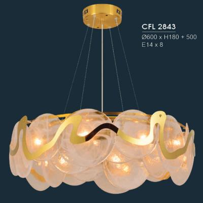 Đèn chùm pha lê trang trí mẫu mới siêu đẹp HFCFL-2843