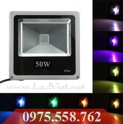 Đèn LED Pha Đổi Màu 50W