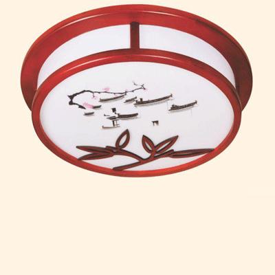 Đèn Mâm Gỗ Ốp Trần HF010