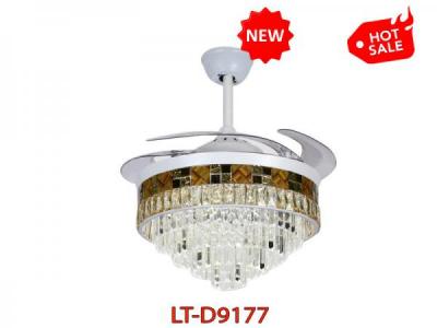 Đèn Quạt Pha Lê Trang Trí Phòng Khách LT-D9177