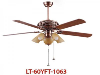 Quạt Trần 5 Cánh LT-60YFT-1063 Có Đèn Thiết Kế Cổ Điển